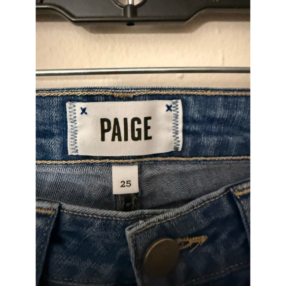 Women's PAIGE Blue Skinny Skyline Ankle Peg Jeans Size 25 - Picture 3 of 4